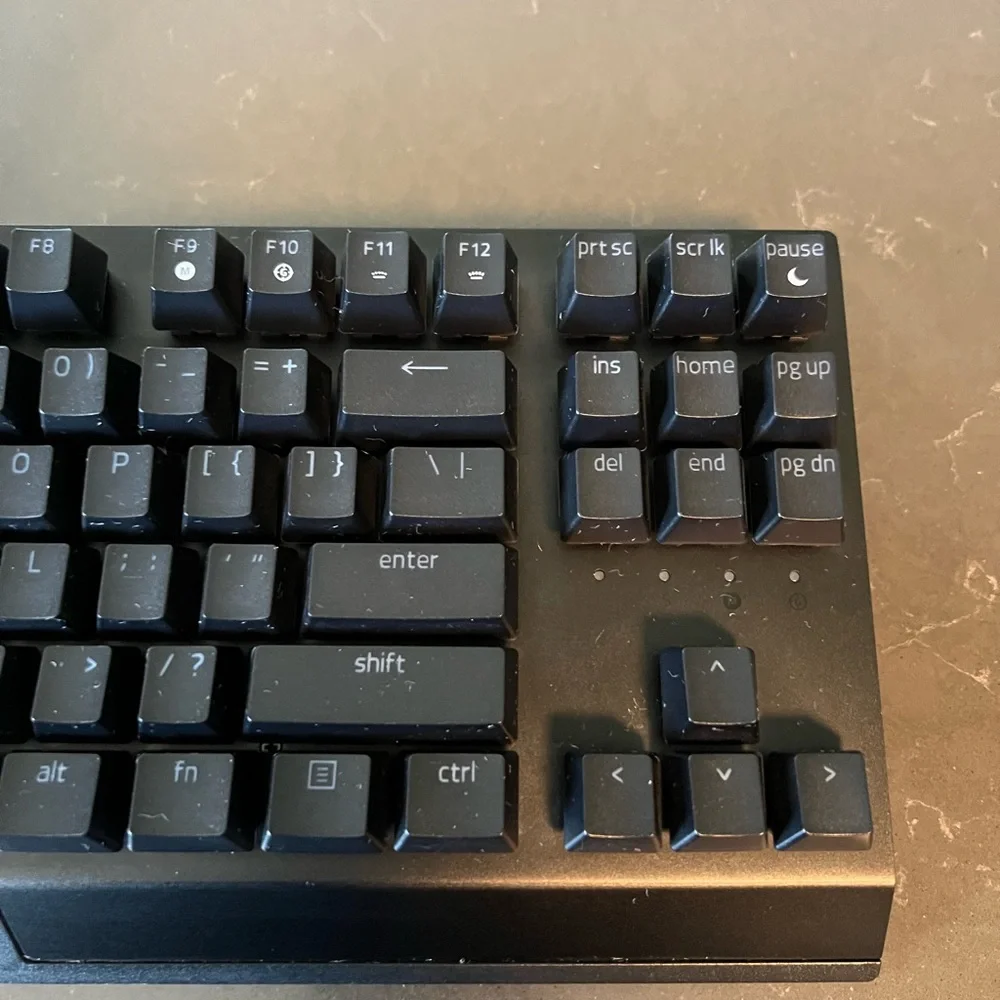 Razor Blackwindow v3 tenkeyless gaming keyboard, model no RZ03-0349